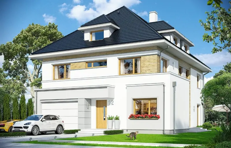 Projekt domu Agat 2 — wizualizacja