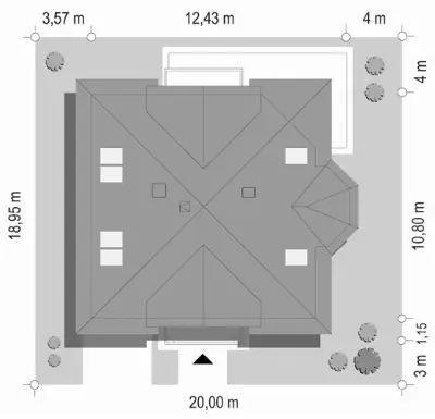 Agatka — plan sytuacyjny 1 (odbicie lustrzane)