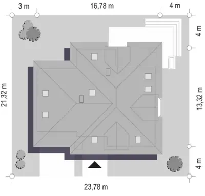 Agnieszka 3 — plan sytuacyjny 1 (odbicie lustrzane)