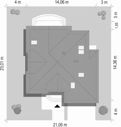 Amadeusz — plan sytuacyjny 1 (odbicie lustrzane)
