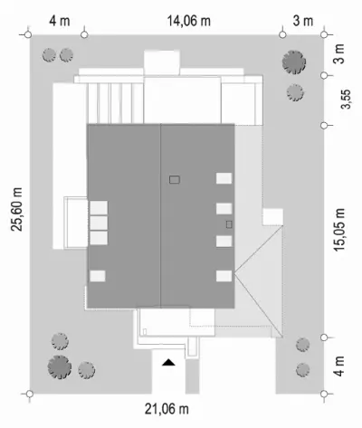 Amber 2 — plan sytuacyjny 1 (odbicie lustrzane)