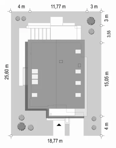 Amber 3 — plan sytuacyjny 1 (odbicie lustrzane)