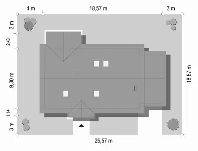 Anatol 2 wariant B — plan sytuacyjny 1