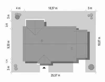 Anatol wariant B — plan sytuacyjny 1