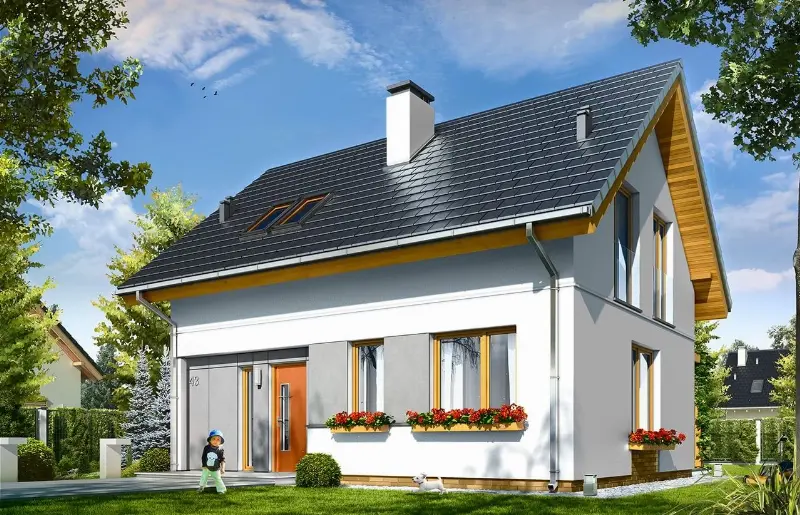 Projekt domu Ania — wizualizacja