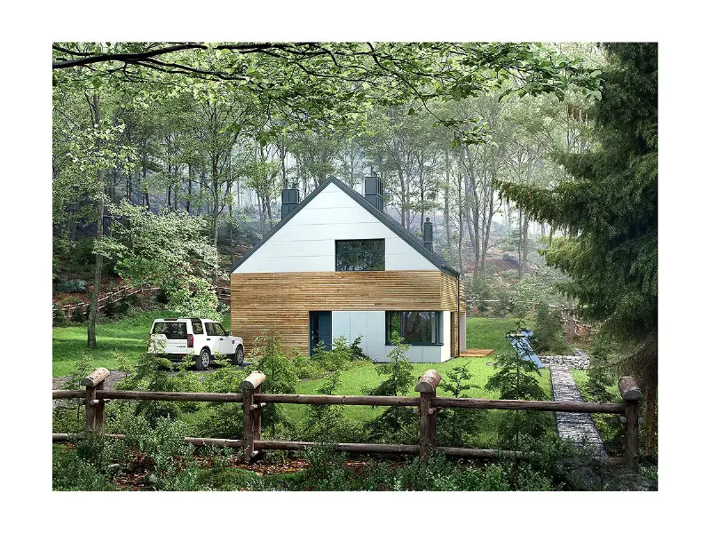 Projekt domu Arklow 2 — wizualizacja