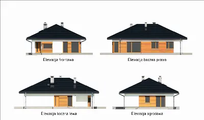 Bajeczny widok - wariant II — elewacje 1 (odbicie lustrzane)