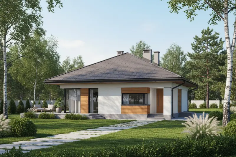 Projekt domu Bajeczny widok - wariant II — wizualizacja