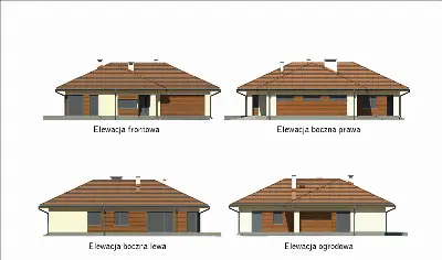 Bajeczny widok - wariant IV — elewacje 1