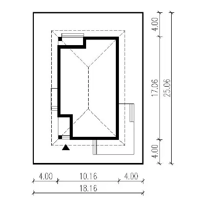 Bajeczny widok - wariant V — plan sytuacyjny 1 (odbicie lustrzane)