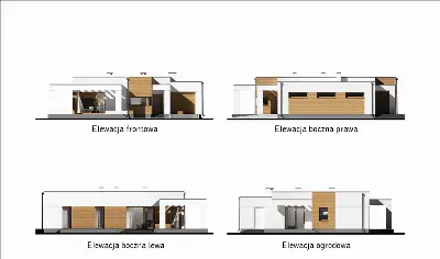 Bajeczny widok - wariant VI — elewacje 1