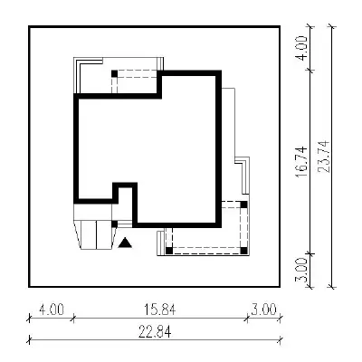 Bajeczny widok - wariant VI — plan sytuacyjny 1 (odbicie lustrzane)