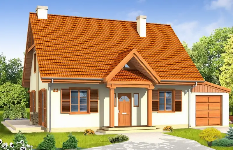 Projekt domu Bajkowy 2 — wizualizacja