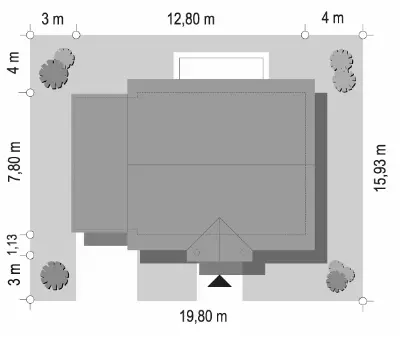 Bajkowy wariant B — plan sytuacyjny 1