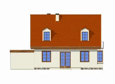 Bajkowy wariant C — elewacje 2 (odbicie lustrzane)