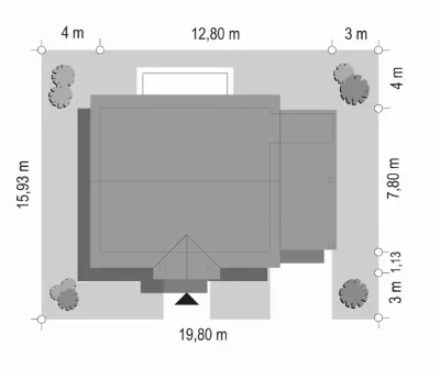 Bajkowy — plan sytuacyjny 1 (odbicie lustrzane)