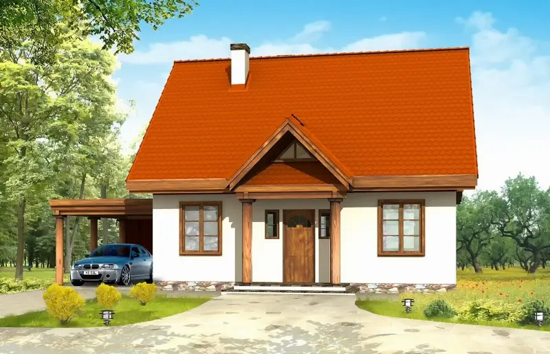Projekt domu Bajkowy — wizualizacja