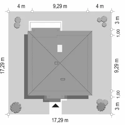 Bambi — plan sytuacyjny 1 (odbicie lustrzane)