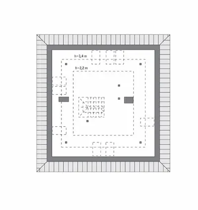 Bez tajemnic (etap I) — rzuty kondygnacji 2 (odbicie lustrzane)