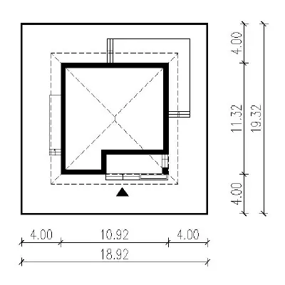 Bez tajemnic - wariant II — plan sytuacyjny 1 (odbicie lustrzane)