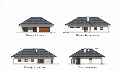 Biały bór — elewacje 1