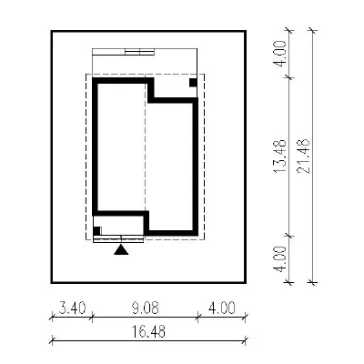 Błękitny świt — plan sytuacyjny 1 (odbicie lustrzane)
