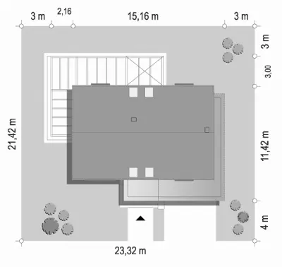 Bolero — plan sytuacyjny 1 (odbicie lustrzane)