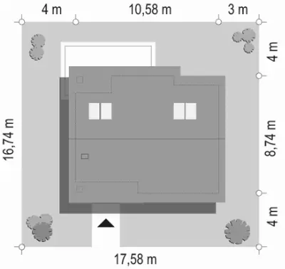 Bonifacy — plan sytuacyjny 1 (odbicie lustrzane)