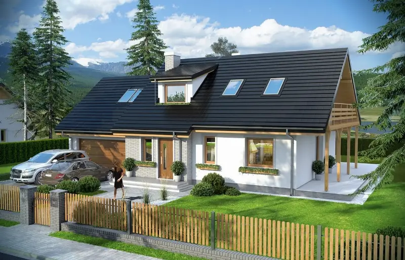 Projekt domu Bryza 4 — wizualizacja