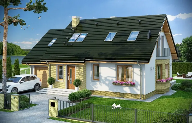 Projekt domu Bryza 6 (MDM) — wizualizacja