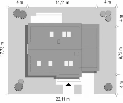 Bryza — plan sytuacyjny 1 (odbicie lustrzane)