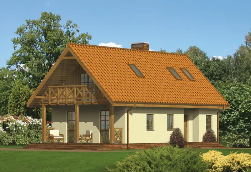 Projekt domu Budynek agroturystyczny (całoroczny) U04 — wizualizacja