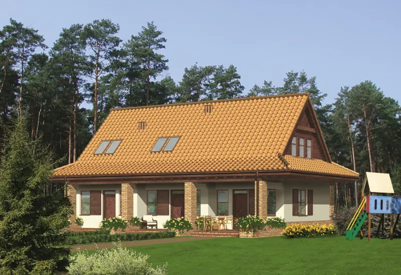Projekt domu Budynek agroturystyczny (letniskowy) U07 — wizualizacja