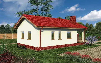 Budynek agroturystyczny (letniskowy) UC53 — wizualizacje 3 (odbicie lustrzane)