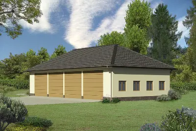 Budynek garażowo-magazynowy GMC01b — wizualizacje 1