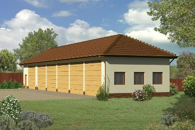 Budynek garażowo-magazynowy GMC03b — wizualizacje 1