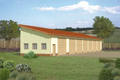 Budynek garażowo-magazynowy GMC07a — wizualizacje 1