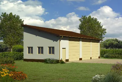 Budynek garażowo-magazynowy GMC48a — wizualizacje 1