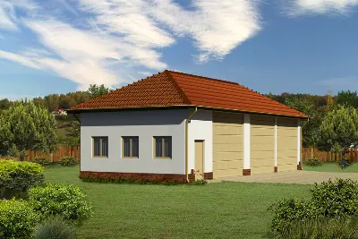 Budynek garażowo-magazynowy GMC48b — wizualizacje 1