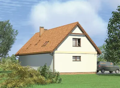 Budynek garażowo-magazynowy z częścią mieszkalną GM04 — wizualizacje 1
