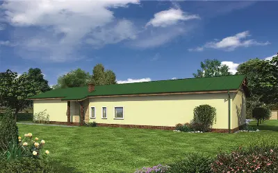 Budynek garażowo-magazynowy z pom. pomocniczymi GMC32 — wizualizacje 1