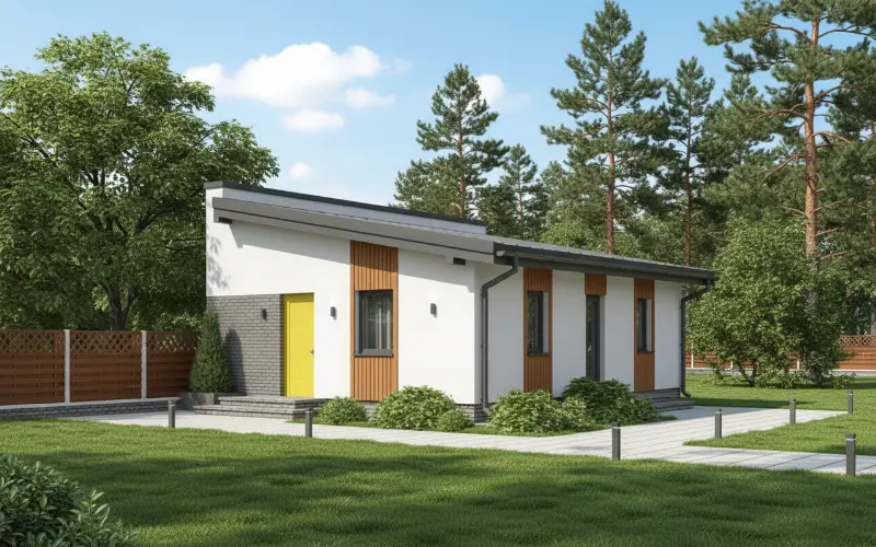 Projekt domu Budynek gospodarczy G32c — wizualizacja