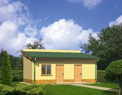 Budynek gospodarczy GC25 — wizualizacje 1 (odbicie lustrzane)