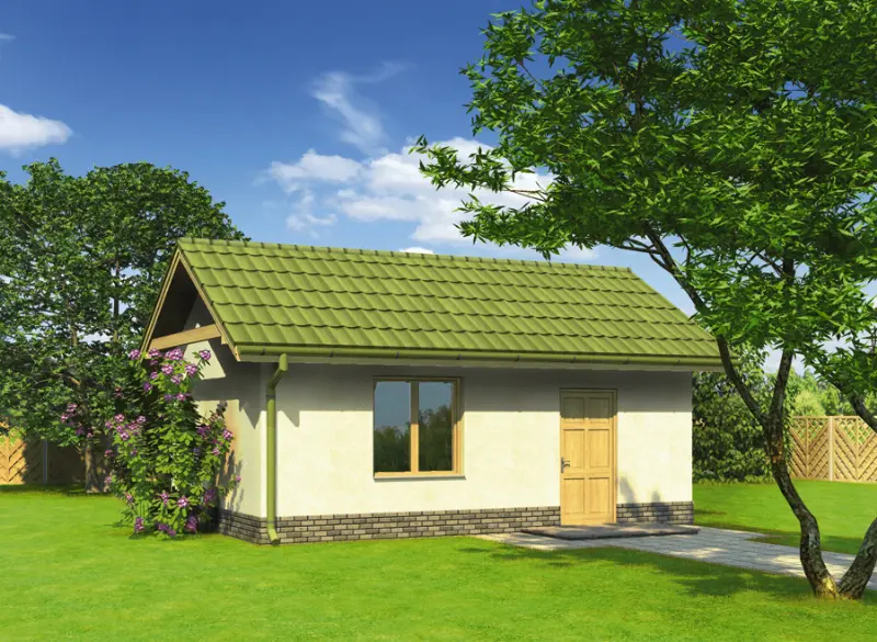 Projekt domu Budynek gospodarczy GC84a — wizualizacja