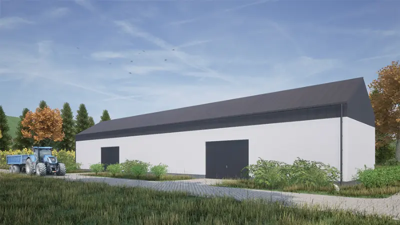 Projekt domu Budynek gospodarczy GMC300b — wizualizacja