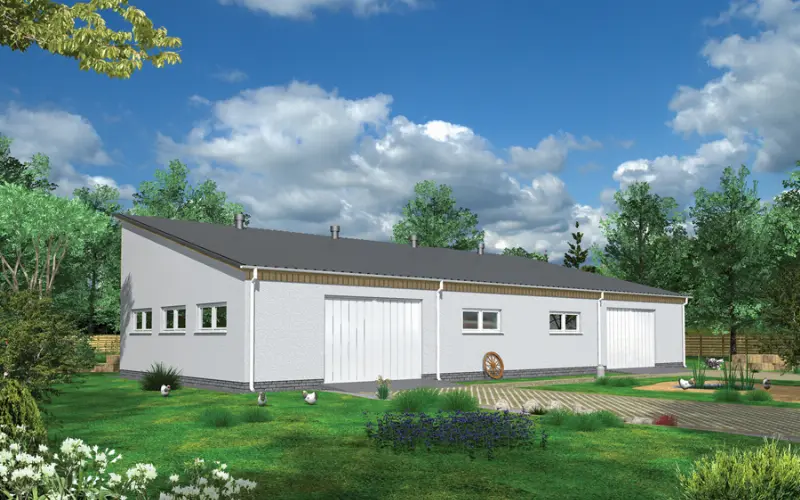 Projekt domu Budynek inwentarski IGC24 — wizualizacja