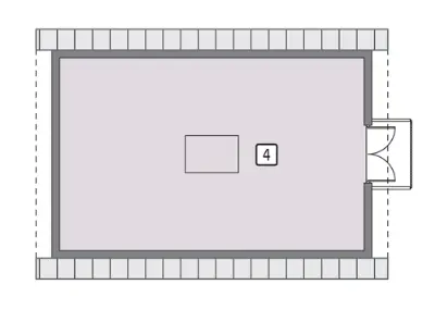 Budynek inwentarsko-gospodarczy IGC03 — rzuty kondygnacji 2