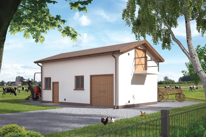 Projekt domu Budynek inwentarsko-gospodarczy IGC03 — wizualizacja