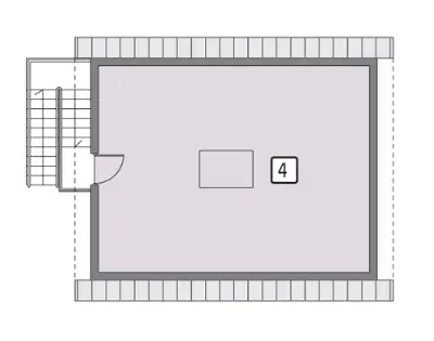 Budynek inwentarsko-gospodarczy IGC04 — rzuty kondygnacji 2 (odbicie lustrzane)