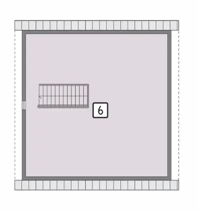 Budynek inwentarsko-gospodarczy IGC06 — rzuty kondygnacji 2 (odbicie lustrzane)